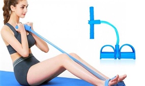 Workout Resistance Band with Foot Pedals