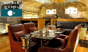 Enjoy an Exquisite 3-Course Gourmet Dinner with a Bottle of Wine for 2 People at ELY BAR & GRILL