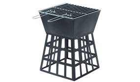 Raised Barbeque Fire Pit