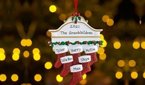 DIY Personalised Christmas Stocking Hanging Ornament