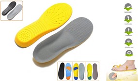 Memory Foam Orthopedic Shoe Insoles - 3 Sizes