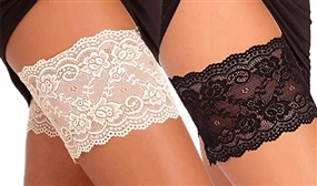 Pair of Lace Anti-Chafing Thigh Bands