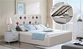 Retro Fashion Ottoman Storage Bed with Mattress Options