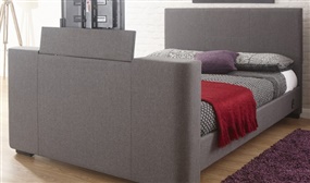 Fabric TV Bed with Mattress Option