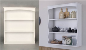 Stylish & Practical White Kitchen Shelf