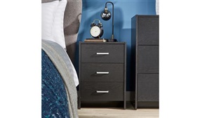 3 Drawer Wooden Bedside Locker - 4 Colours Available