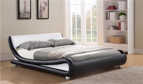 Double or King Galactic Faux Leather Bed in Multiple Colours 