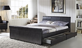 BLACK FRIDAY PREVIEW: Dresden Brown Four Drawer Double Bed