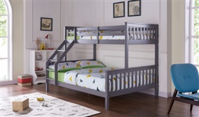 Solid Pine Triple Bunk Bed with Head & Footend