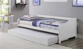 Maine White Pine Wooden Day Bed with Trundle