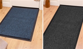 Heavy Duty Non-Slip Rubber Door Mats - Range of Colours & Sizes