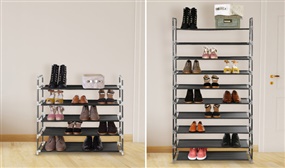 3, 5 or 10 Tier Metal Shoe Racks