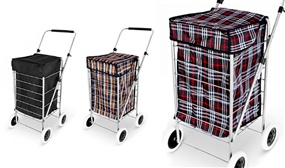 4-Wheel Foldable Shopping Trolley