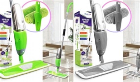 Microfiber Spray Mop with 3-in-1 Scrape - 4 Colours