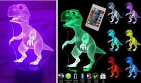 LED 3D effect Dinosaur Night Light - Express Delivery