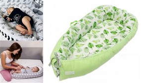 Reversible Cushioned Baby Bed - 10 Designs