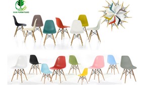 2/4/6 Luxurious DSW Style Dining Chairs in 14 Colours with Table Option