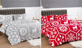 Teddy Fleece Christmas Themed Bed Sets