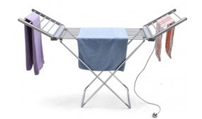 Free Standing Winged Heated Clothes Airer with Cover Option 