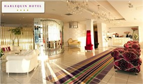 B&B, 4-Course Evening Meal & Late Checkout at the boutique 4-star Harlequin Hotel, Castlebar