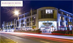 B&B, 4-Course Meal & a Late Checkout at the boutique Harlequin Hotel, Castlebar - valid to June