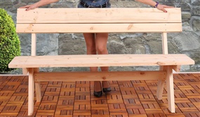 Heavy Duty Wooden Garden Bench