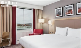 1, 2 or 3 Nights B&B for 2 with a Bottle of Wine & Late Checkout at the Hilton Garden Inn Dublin