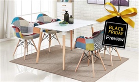 BLACK FRIDAY PREVIEW: Modern Designer inspired Patchwork Chairs