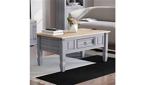 Vida Designs Corona 1 Drawer Coffee Table, Grey