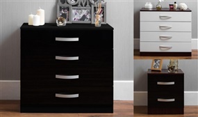 Hulio Bedside Cabinet and Chest of Drawers