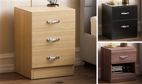 1,2 or 3 Drawer Riano Bedside Tables
