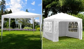 3m x 3m Garden Gazebos With or Without Sides