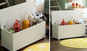 Leon Toy Storage Ottoman Bench in 4 Colours