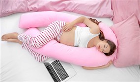 Giant 9FT or 12FT U-Shaped Anti-Allergenic Support Pillow - 7 Colours