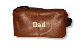 Personalized Men's Leather Washbag (2 Colours)