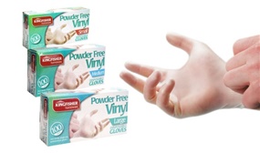Box of 100 Disposable Vinyl Gloves in 1, 2 or 3 boxes