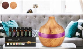 Electric Aroma Humidifier/ Diffuser with 6 Essential Oils