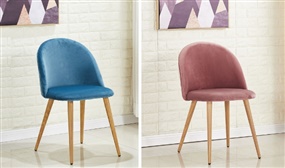 2, 4 or 6 Fabia Velvet Chair 