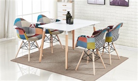 Modern Designer inspired Patchwork Chairs