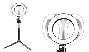 CLEARANCE: LED Dimmable Studio Ring Lights with Adjustable Stand and Lights