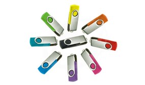 Multi Color Swivel USB 2.0 Flash Drive