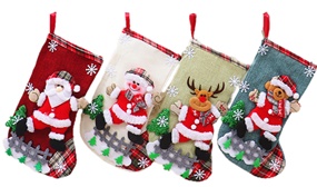 Christmas Hanging Stockings in 4 Styles