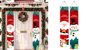 Large Christmas Door Banner Decorations - 2 Pack
