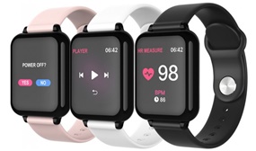 Stylish Fitness Tracker with Heart & Blood Rate Monitoring