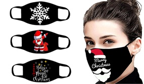 Novelty Reusable 3-Layer Christmas Themed Face Masks 