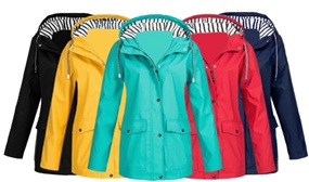 Women's Hooded Rain Jacket - UK 10-22