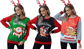 Women's Crewneck Christmas Jumper in 3 Colours