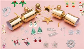 Luxury Christmas Crackers with Jewellery and Wine Accessories - 6 or 12 Pack