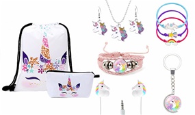 Kids 10 Piece Unicorn Gift Set in 2 Colours