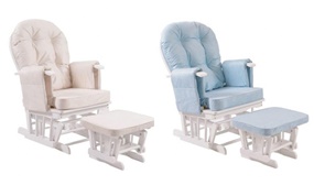 Ergonomic Nursing Chair With Stool in 2 Colours